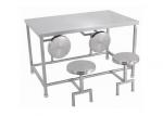 Random Pattern Stainless Steel Dining Table And Chairs Any Size Available