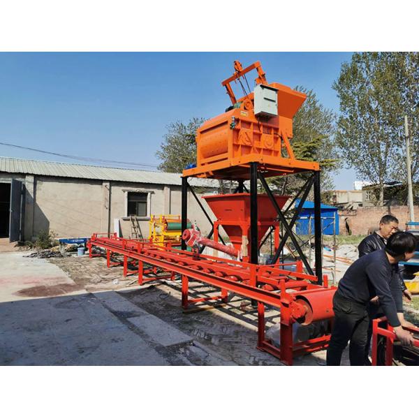 Cutting T50mm Paving Block Making Machine , Precast Concrete Paver Machine