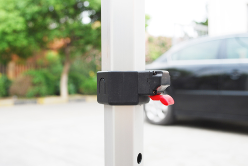 10 X 10 Ft Pop Up Trade Show Tents Aluminum Waterproof Material Hexagon Leg