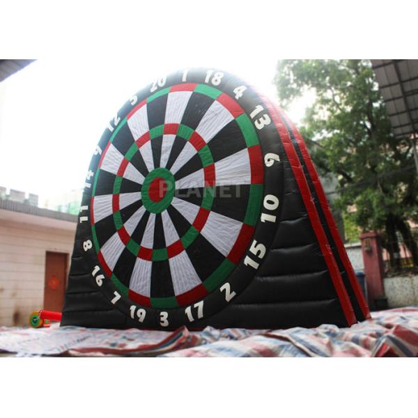 Customized Inflatable Foot Dart Board Logo Printing With Sticky Balls