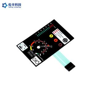  LCD Window LED Membrane Keypad , Silver Circuit Led Membrane Switch Manufactures