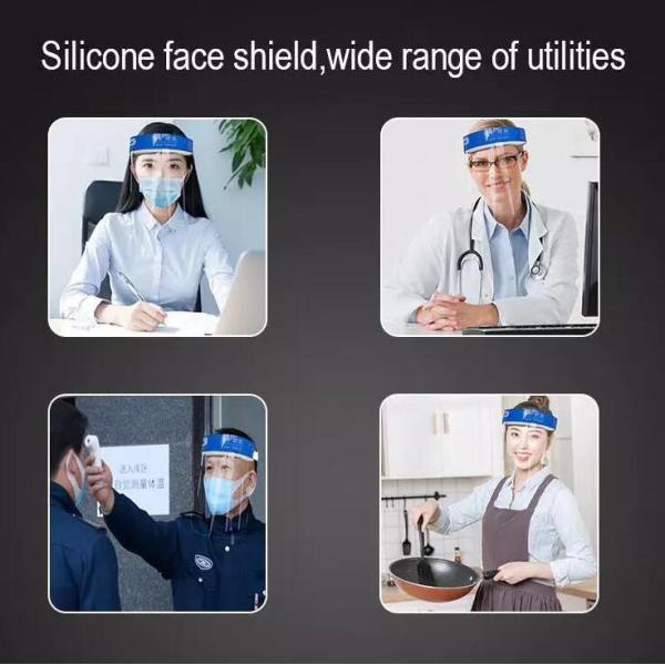Medical Clear Plastic Face Shield , Protective Face Shield Increased Air Flow