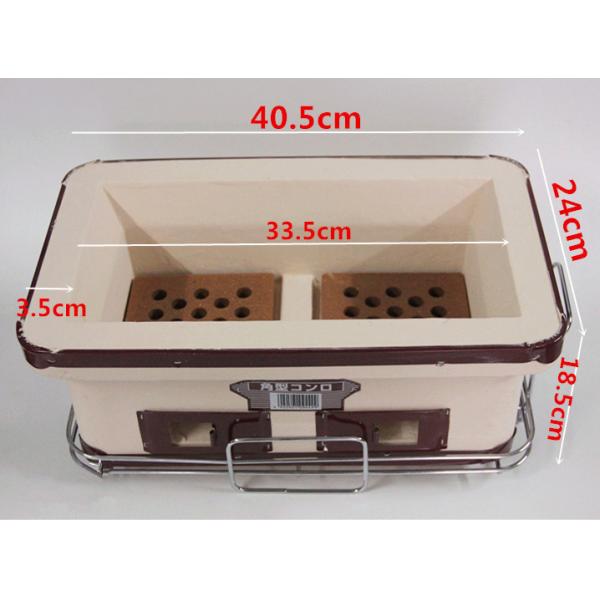 Household Hibachi Ceramic BBQ Grill Porcelain Enameled Outdoor Use SGS