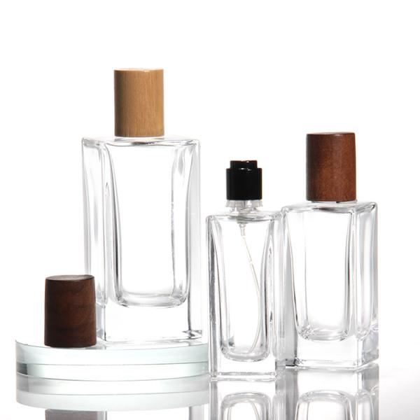 Luxury Custom Logo Crystal Shape Refillable Spray Glass Perfume Bottle