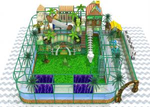  Dinosaur Themed Kids Indoor Playground Equipment Jungle Animals 5m Height Manufactures