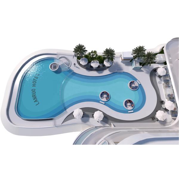 Prefab Swimming Pool Filter System for Clear Water and Low Maintenance in Acrylic Pool