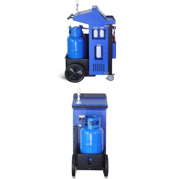 Cars A/C Cleaning R134a Refrigerant Recovery Machine Unit With Sight Glass