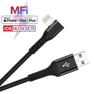  90 Degree USB Lightning Charging Cable Sync Data PD 18W Charging Manufactures