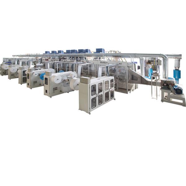 PLC 1000pieces/Min Fully Automatic Sanitary Napkin Making Machine 220V