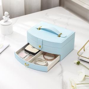 China Multi Layer Clamshell Ornaments Storage Box Large Capacity For Hairpin Earrings Necklace on sale