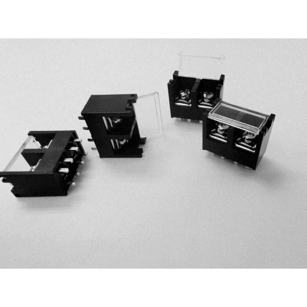 Black Barrier Terminal Block Connector11mm Pitch 2 Positions For Power Supply Euipment