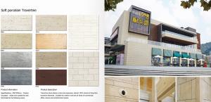  600*300mm Modern Eco-Friendly Anti dropping Clay cladding materials Flexible travertine tile brick Manufactures