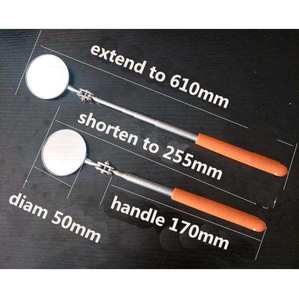 telescopic inspection mirror with orange cover 50MM