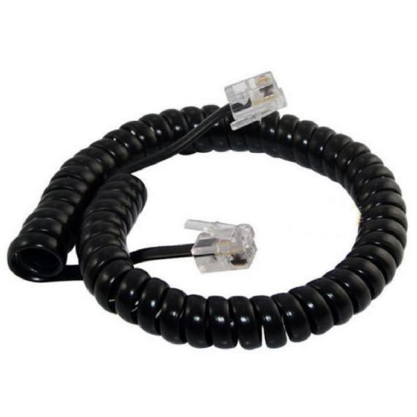10 Ft RJ11 4P4C Plug Telephone Extension Cord Lead Phone Coiled Cable