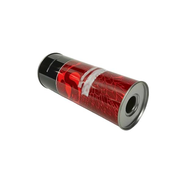 DADI Customized Olive Oil Can Tinplate Bright / Matte / 3D Surface Cylindrical Oil Can
