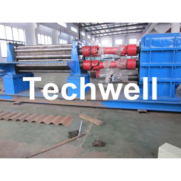 3 - 6mm Corrugation Rolling Machine With 45kw Motor and PLC Control Box