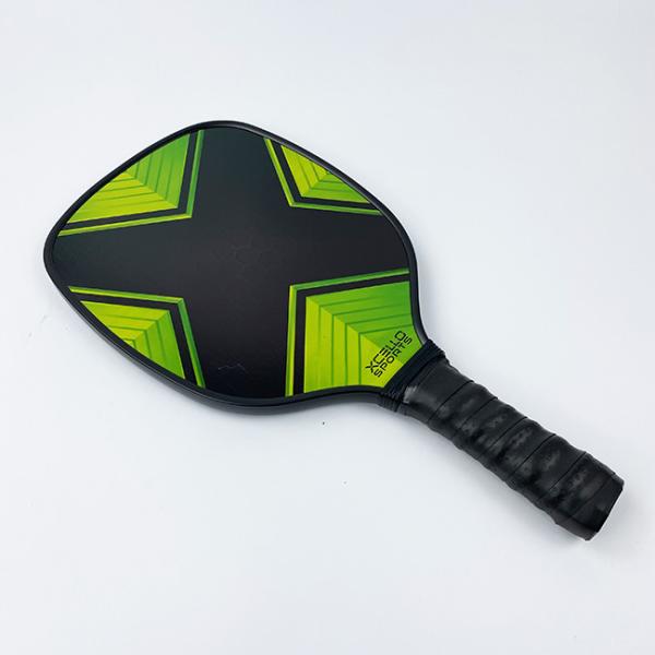 Green Wood Material Custom Pickleball Paddle Beach Padel Racket
