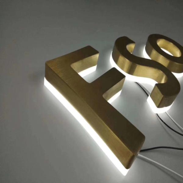 Aluminum Trim Cap Channel Letter Sign Front Lit 6500K 4500k