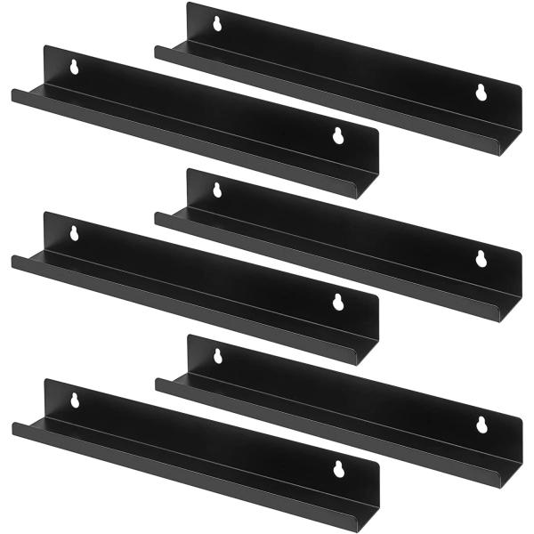 Metal Vinyl Record Shelf Wall Mount Decor Standard Design for Music Records Collector