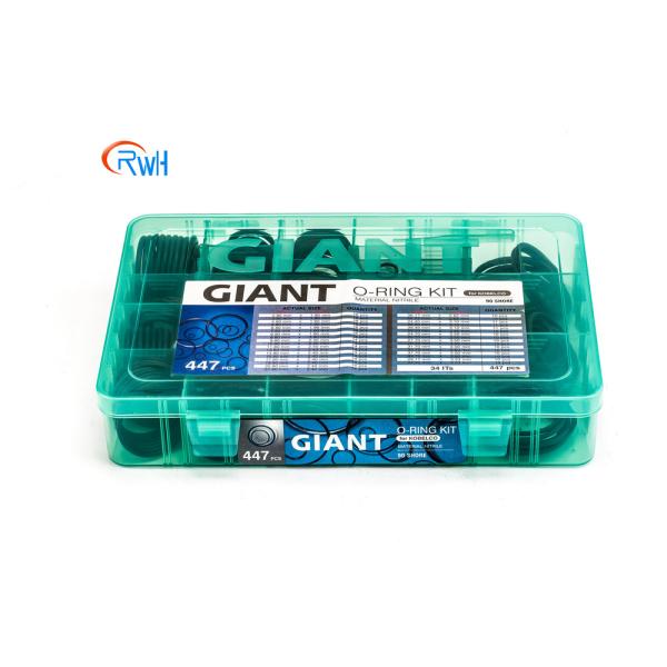 Excavator Kobelco 447 pcs O Ring Box NBR 90 O Ring Repair Kit