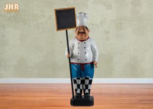  106cm Height Chef Figures Polyresin Statue Figurine Resin Chef Sculpture Outdoor Decor Manufactures