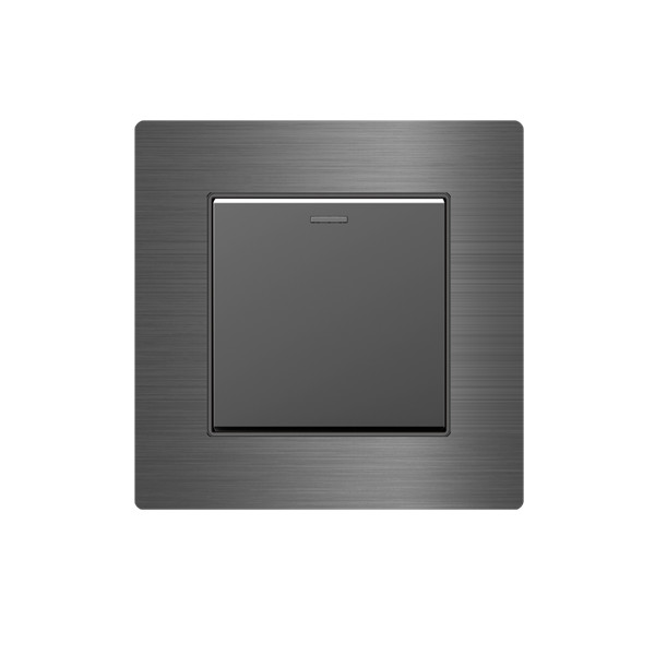 UK Standard Electrical Wall Switch , 250V  2 Gang 1 Way Light Switch