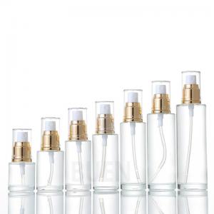  Customizable Clear Glass Cosmetic Jars Empty Foundation Glass Bottle 120ml Manufactures