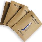 Custom Printed Kraft Flat Paper Pouch Envelopes Bags Clothing Window Package