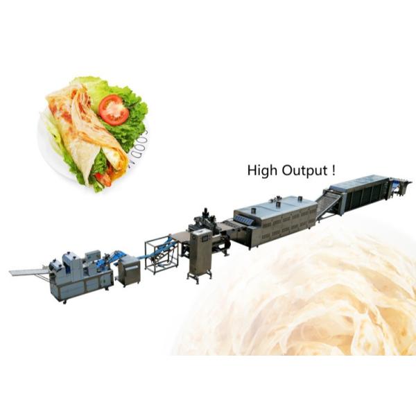 3800pcs/h Commercial Tortilla Machine , 270mm Commercial Flour Tortilla Maker