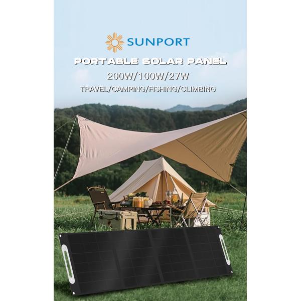Sunport Mini Portable Solar Panels Flexible Outdoor Foldable Solar Panel For Camping