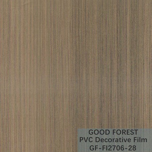 Flowability PVC Decorative Film Scratch Resistance Wooden Grain