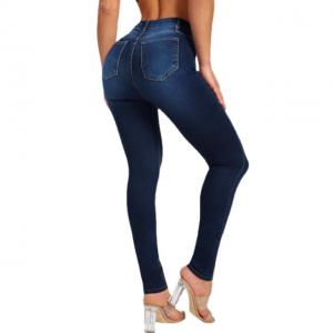  Women Elastic Jeans Pants Spring Slim Fashion High Waist Small Feet Jeans Manufactures