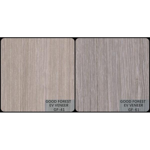 Apricot Silver Wood Veneer Wallpaper Engineered Vertical Grain
