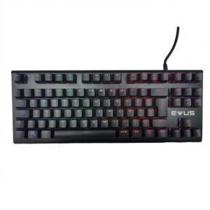 China Wireless Mechanical 87 Keyboard Mouse RGB Backlit Wired Antidust For Typewriter on sale