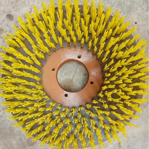 12Inch Industrial Yellow Nylon Bristle Underwater Deck Hull Cleaning Brush for Ship Hull Cleaning