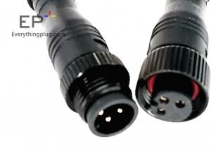  3Pin Male And Female Connection Cable Plug Outdoor Wall Washer Led Lighting Display Power Cable Connector Manufactures