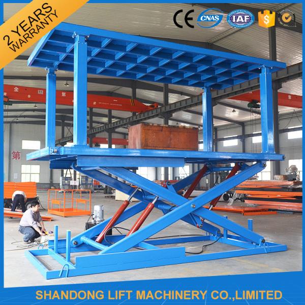 Double Deck Car Parking System , Stable Scissor Hydraulic Portable Garage Car Elevator