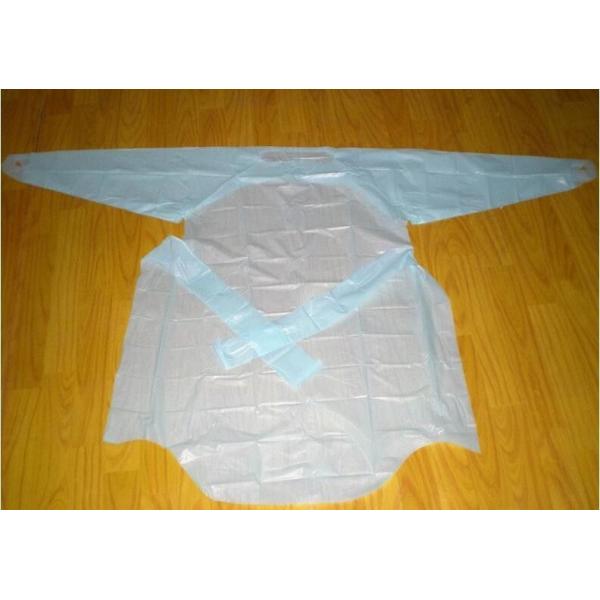 35-60G Polyethylene Disposable Isolation Gowns Yellow 110x193CM Gowns With Open Cuff