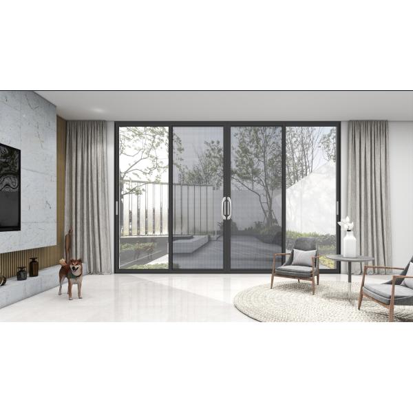 Hurricane Proof Aluminium Glass Sliding Doors 4 Tracks For Casement