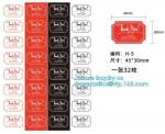 Transparent Custom design mini round Shape Recyclable mark sheet Paper Label