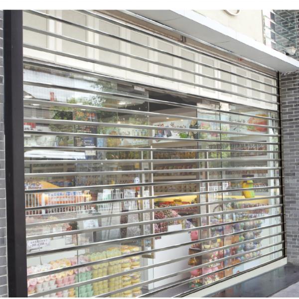 Polycarbonate Slats Clear PVC Shutters Transparent Plastic Rolling Up Door