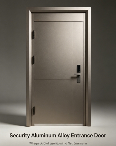Impact Resistant Security Aluminum Alloy Entrance Door  for Industrial Plants