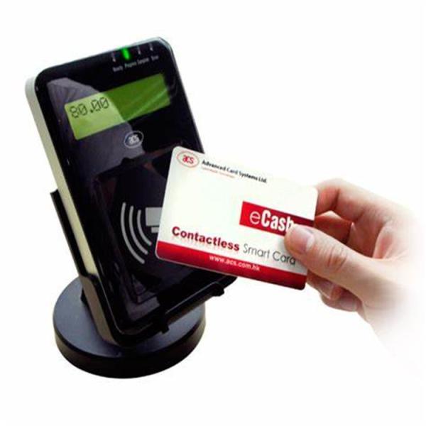 LCD Display Contactless RFID NFC Reader ACR1222L For Bus Taxi