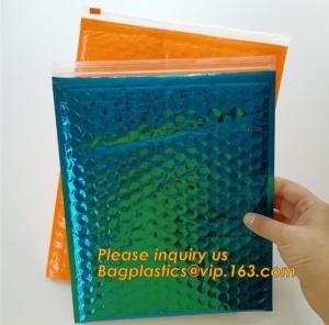  Flat Envelopes Zip lock Bubble Bag, Low Price Most Popular Bubble Slider Bag,Plastic PE Material Mailer Slider Air Ziplo Manufactures