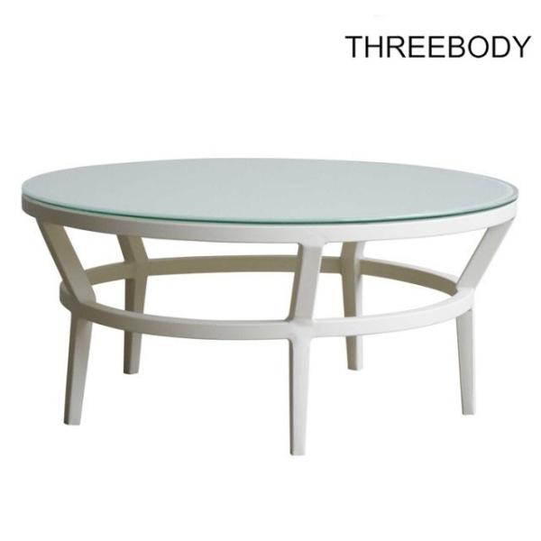 Fashion Modern Round Outdoor Coffee Table , Backyard Outdoor Patio Coffee Table