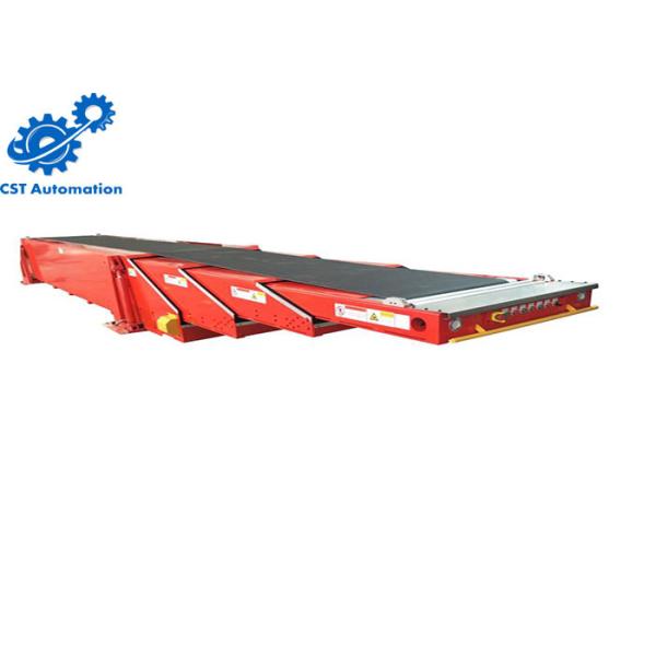 Customized Telescopic Belt Conveyor For Train Container , Conveyor Belt System