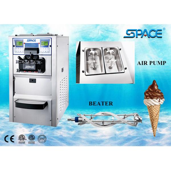 Soft Ice Cream Vending Machine , Portable Soft Serve Ice Cream Maker 48Liter/Hour