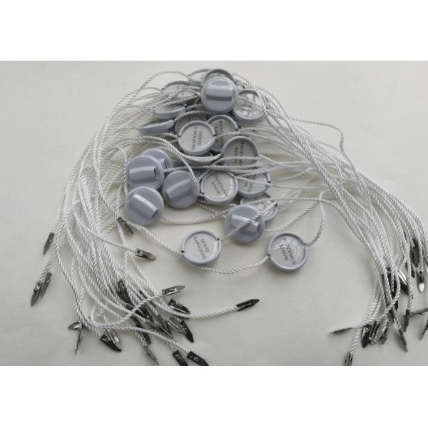 Custom Clothing Aluminum Metal Seal Tags With Plastic Drop Domed Epoxy Resin