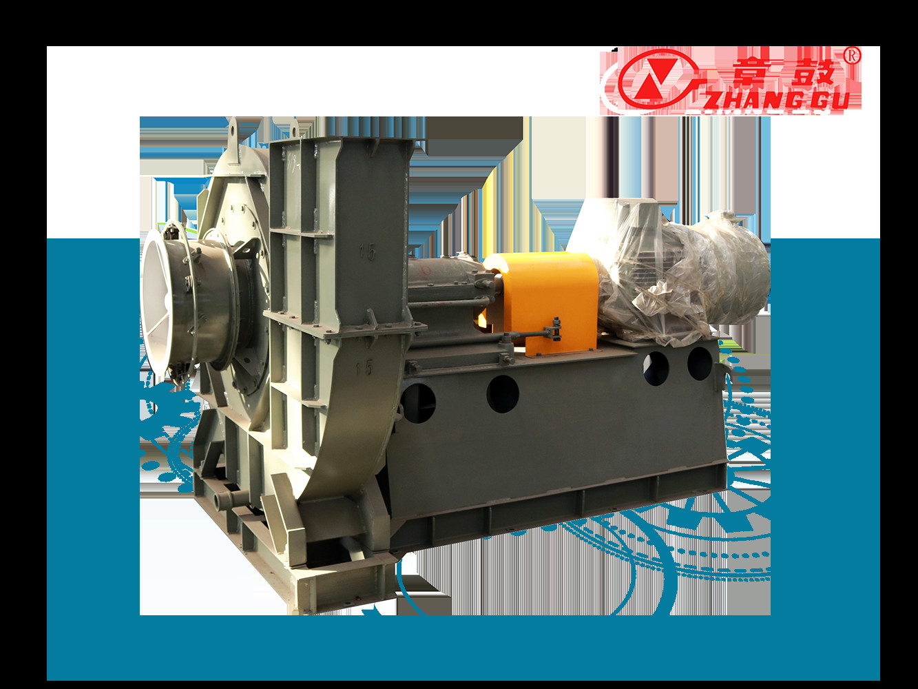 Stable Performance Industrial Centrifugal Fan Cast Iron Modular Design Below 600°C
