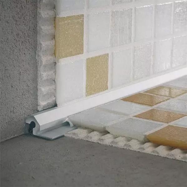 2.5m Aluminium Tile Trim Finishing Strip Tile Edge Trim For Wooden Floor